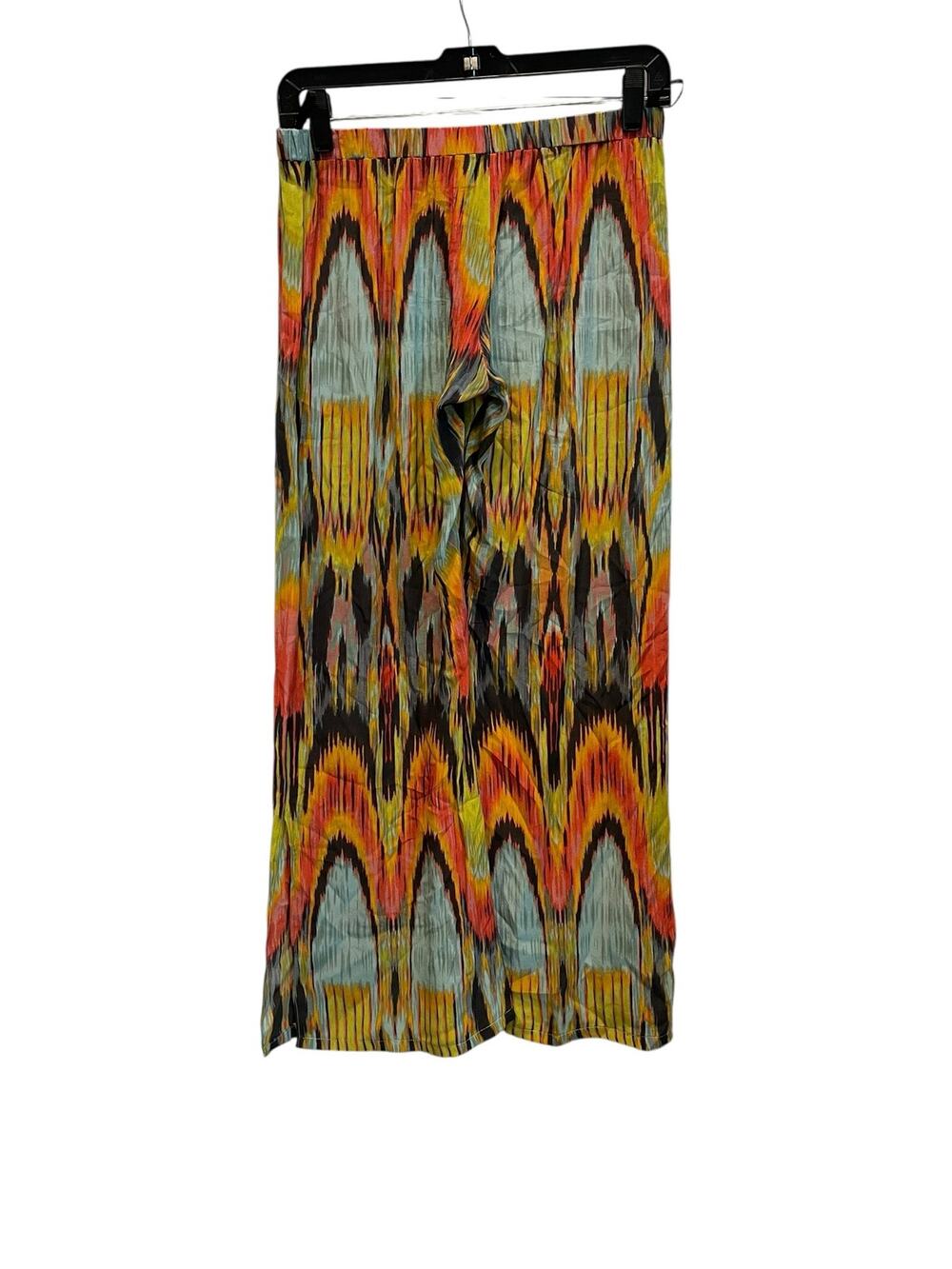 ALEXIS Silk Tahiti Sun Multicolor Ikat Boho Luxe Pant Size:She